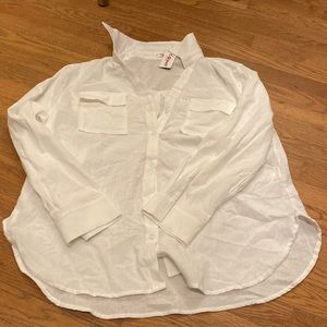 White long sleeve button up
